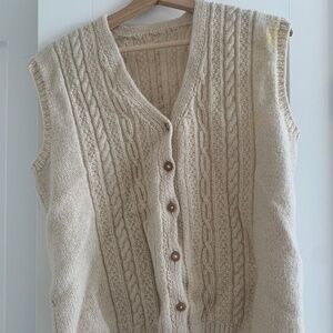 Wool sweater vest